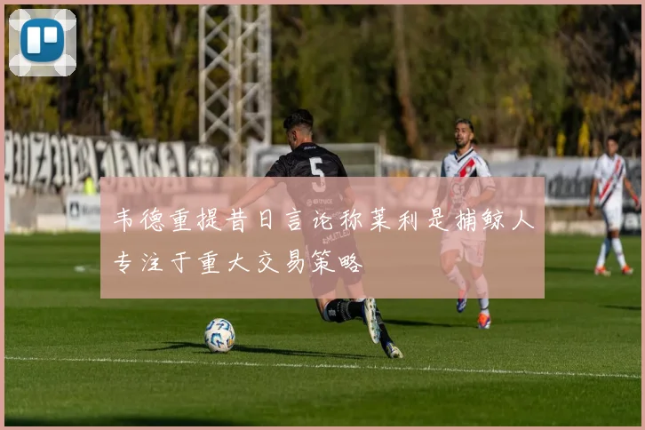 韦德重提昔日言论称莱利是捕鲸人专注于重大交易策略