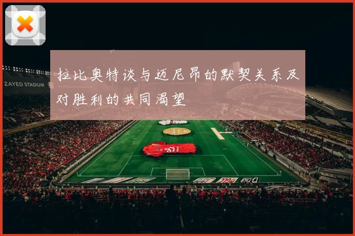 拉比奥特谈与迈尼昂的默契关系及对胜利的共同渴望